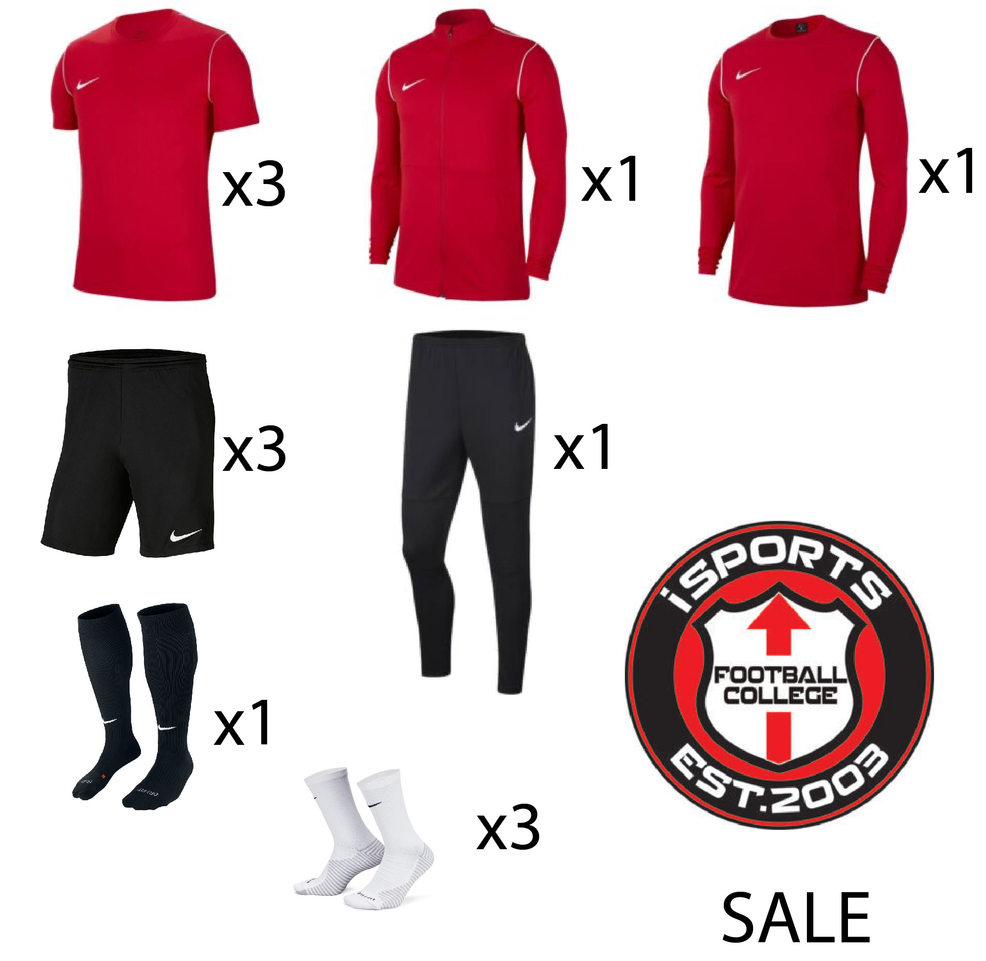 Sale Academy Nike Kit Package 2024 Isports Kit